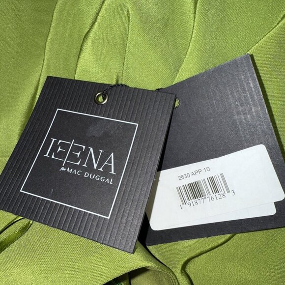 New Mac Duggal Size 10 Green 2630 Embellished Cut Out Gown Dress Prom Cocktail - Picture 11 of 11